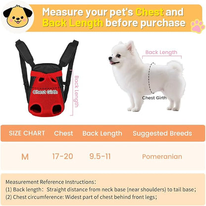 Inspack Dog Backpack Carrier/Cat Carrier, Adjustable Pet Front Carriers Travel - Image 2