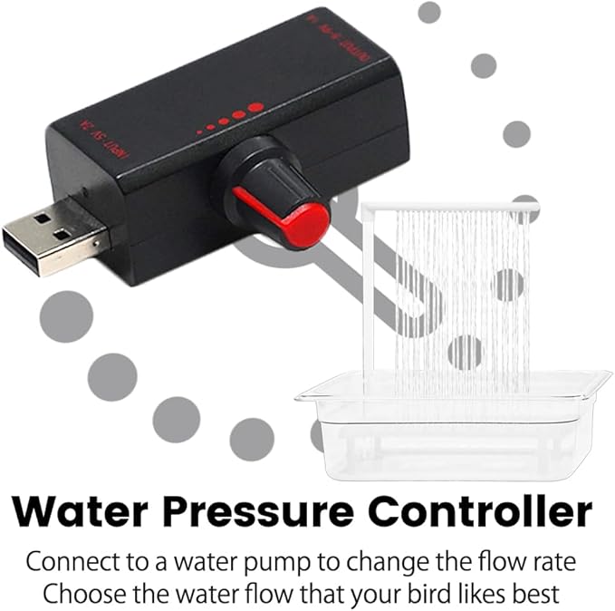 Parrot Bathtub, USB Electric Large Bird Bathtub Shower - Image 3