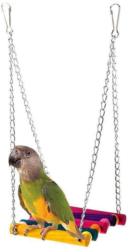 Vktech® 5pcs Pet Bird Parrot Parakeet Budgie Cockatiel Cage Hammock Swing Toy by Vktech