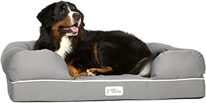 PetFusion Ultimate Dog Bed, Orthopedic Memory Foam, Medium Firmness Pillow by PetFusion