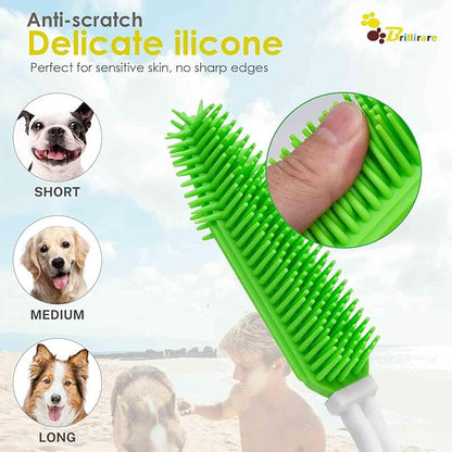 2 Pack Dog Grooming Bath Brush, Premium Soft Silicone Pet Brushes - Image 5