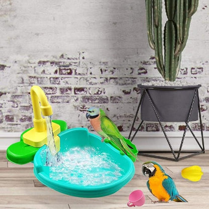 Petlex Bird Bath for Cage, Bird Bath Fountains Indoor, Parrot Automatic Bathing - Image 4