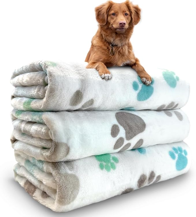 Dog Blankets for Medium Large Dogs Washable, 3 Pack Pet Blanket Washable 41" x by NXDZI