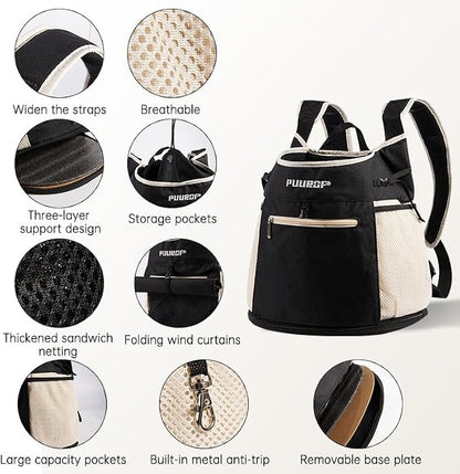Backpack for Dog Accessories Small Dog cat go Out Bag Break Free Walk Dog Dirty - Image 7