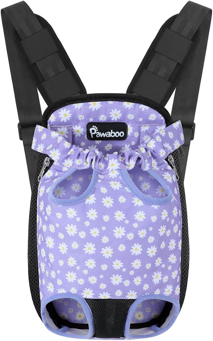Pawaboo Pet Carrier Backpack, Adjustable Pet Front Cat Dog Carrier Backpack by Pawaboo