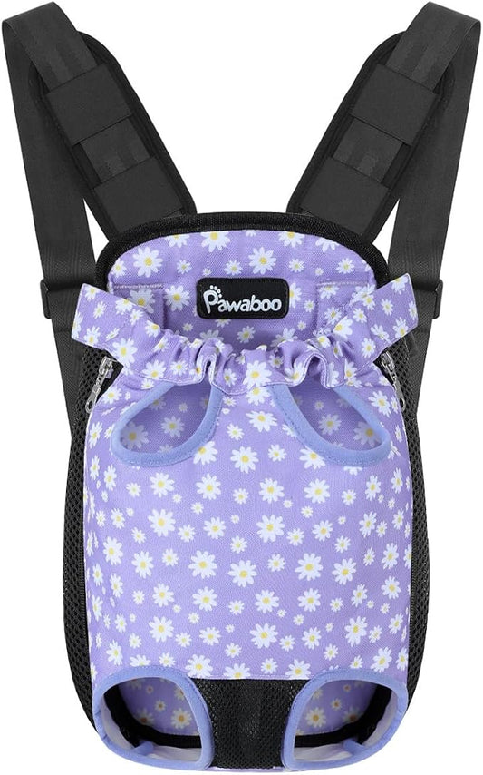 Pawaboo Pet Carrier Backpack, Adjustable Pet Front Cat Dog Carrier Backpack by Pawaboo