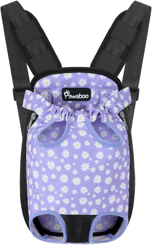 Pawaboo Pet Carrier Backpack, Adjustable Pet Front Cat Dog Carrier Backpack by Pawaboo