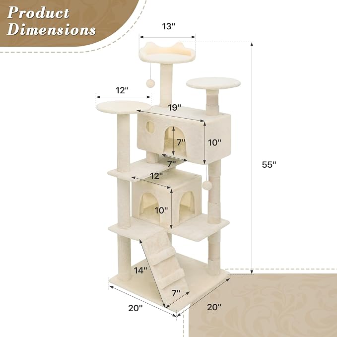 Athena Collection Multi-Level Cat Tree Center - Image 2