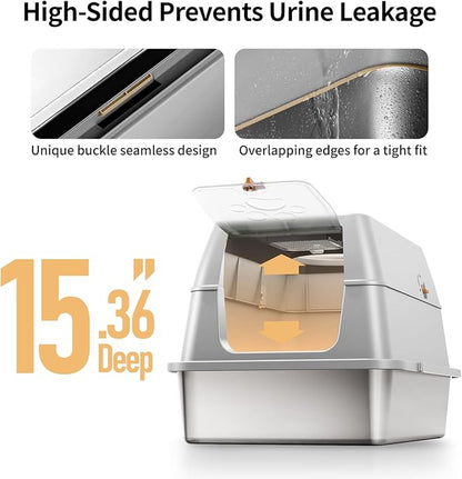 Stainless Steel Cat Litter Box - Image 7