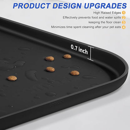 Silicone Pet Feeding Mat with Raised Edge - Image 4