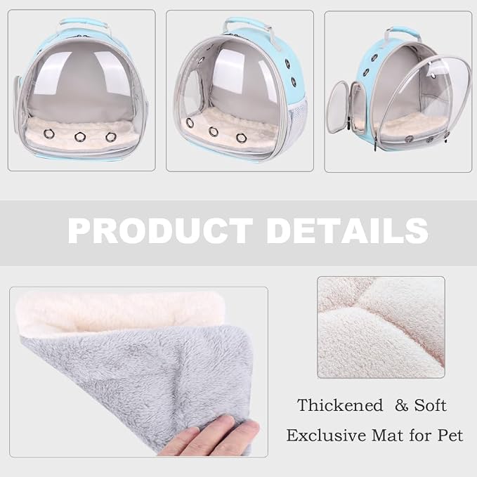 Portable Small Animal Backpack Travel Breathable Pet Carrier Bag Cages - Image 4