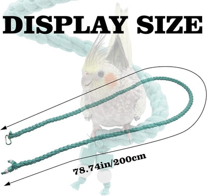 Dnoifne 78.7 Inches Bird Spiral Rope Perch, - Image 6