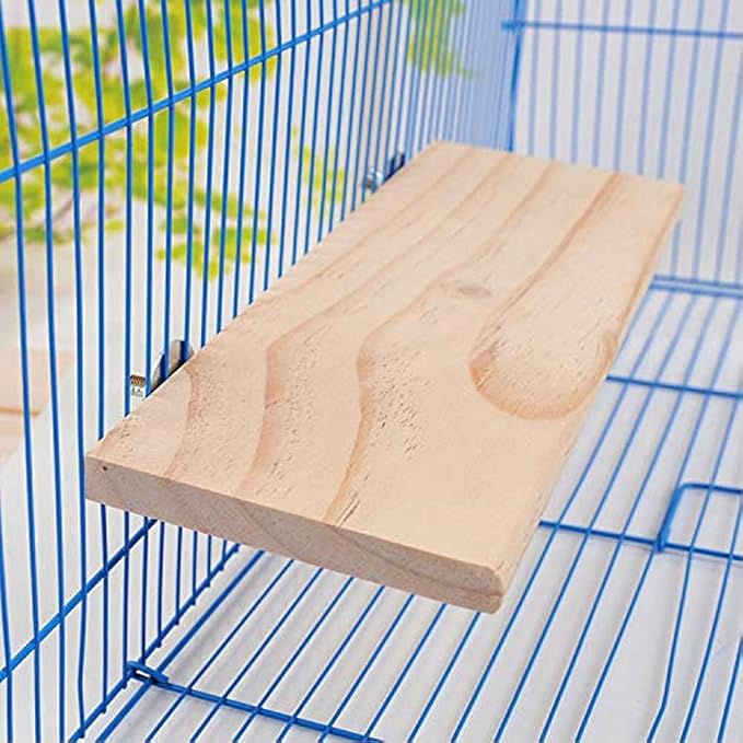 Litewoo Parrot Bird Wood Perch Platform Large Stand Shelf by Litewoo