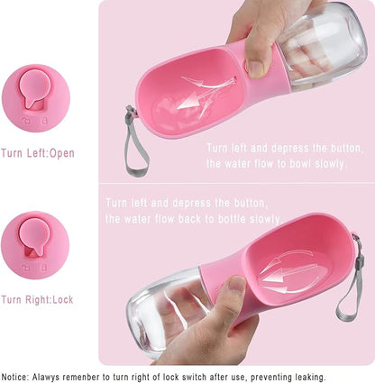 Dog Water Bottle with Food Container, Travel Puppy Water Bowl, Portable Pet - Image 5