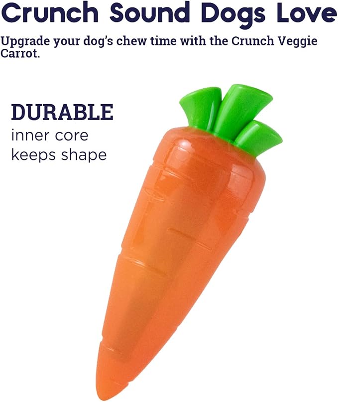 Petstages Crunch Veggies Carrot Dog Chew Toy - Image 5
