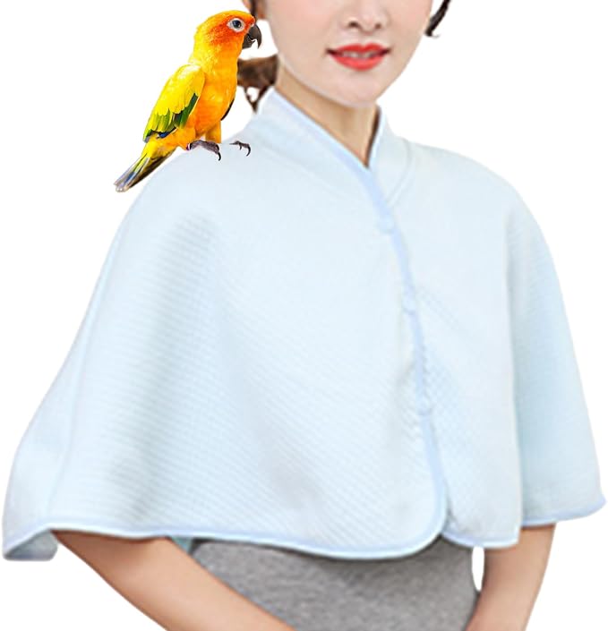 QBLEEV Parrot Anti-Scratch Shoulder Protector, Bird Diaper Poop Cover Pad by QBLEEV
