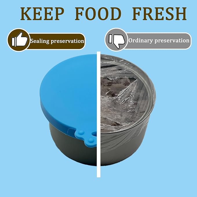 Pet Can Opener & 3 Pcs Cat Food Can Lids | Universal BPA Free Silicone Covers & - Image 6
