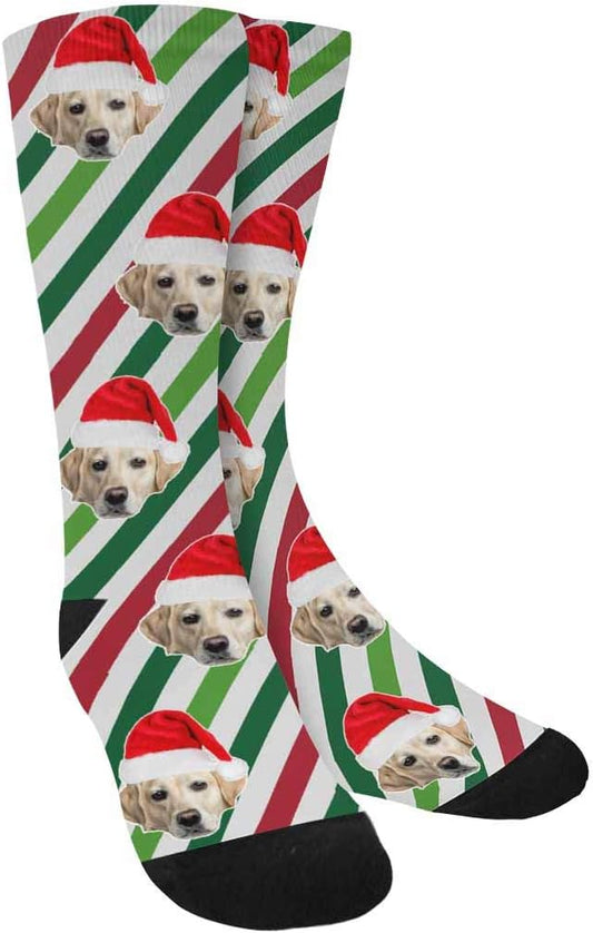 Custom Face Socks, Personalized Dog Lover Pet Photo Picture on Socks Unisex by Enjoy-yjl
