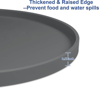 4 PCS Thickened Pet Silicone Food Mat, Nonslip Waterproof Cat Dog Feeding Bowl - Image 4