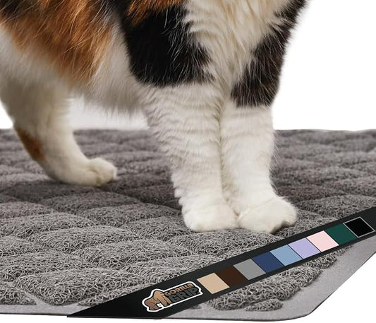 GORILLA GRIP Cat Litter Box Mat, Water Resistant, US Designed Kitty Litter by GorillaGrip