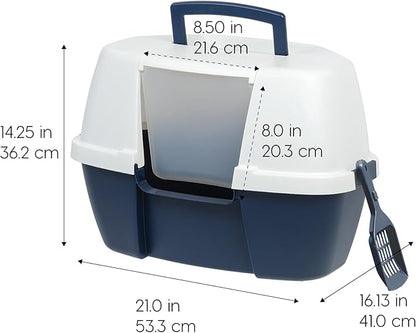 IRIS USA Corner Cat Litter Box Enclosure - Image 2