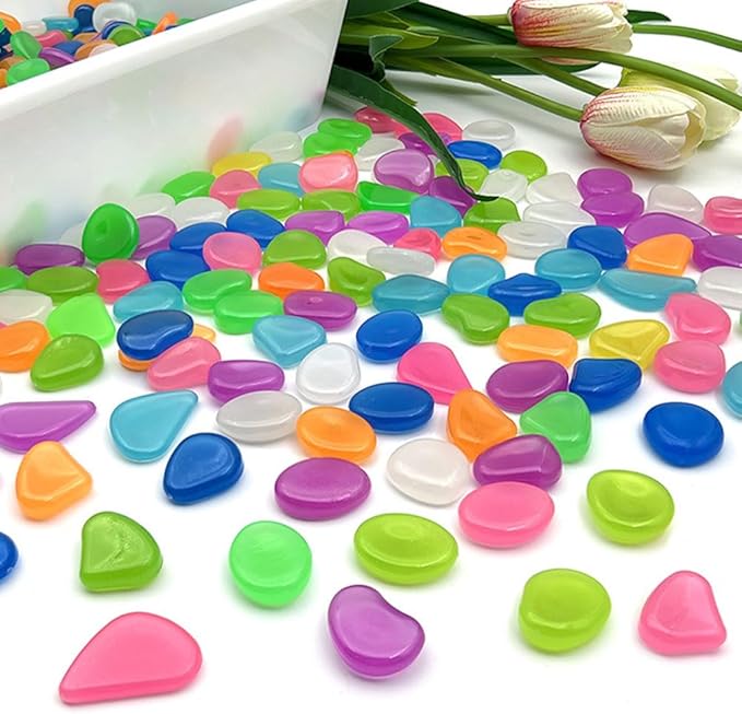 Glow in The Dark Stones 1000 Pcs Glow Pebbles Aquarium Rocks - Image 5