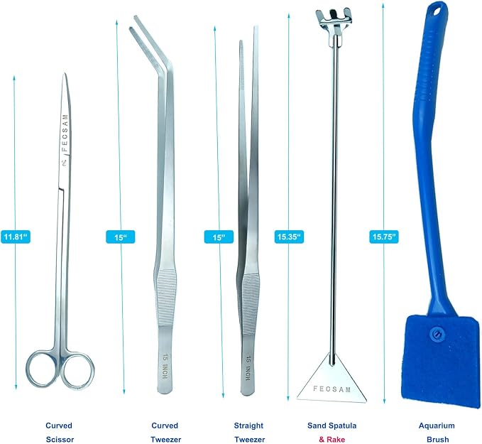 Aquarium Aquascape Tools Kit + Brush - Image 2