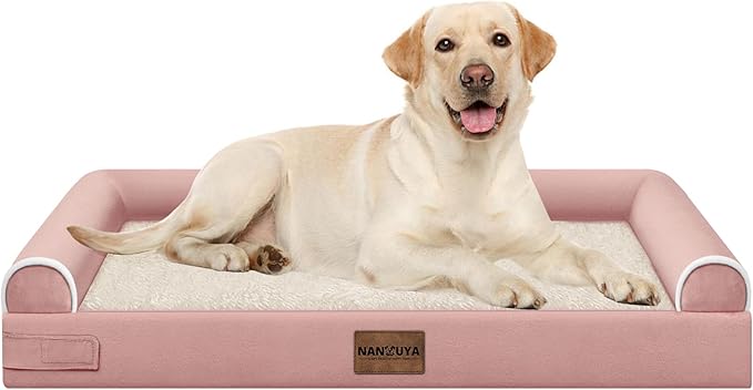 Large Dog Bed Orthopedic Washable: Beds Bolster XL Bed Large Big Dogs Egg Crate by Nanuya
