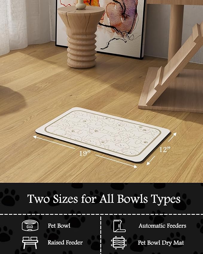 Pet Feeding Mat-Absorbent Dog Mat - Image 7