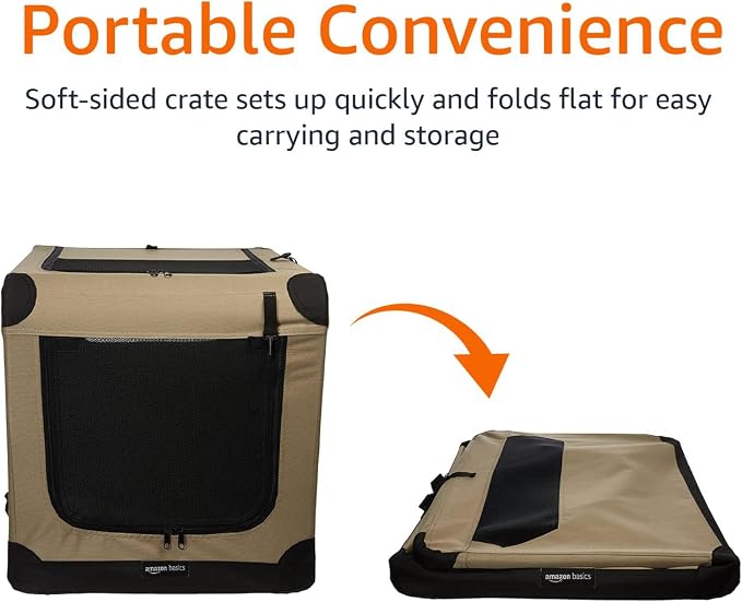 Amazon Basics Portable Folding Soft Dog Crate - Image 6