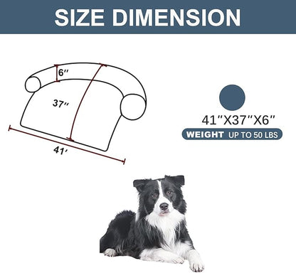 Calming Dogs/Cats Bed Mats, Dog Pad Washable Removable Couch Cover, Plush Long - Image 2