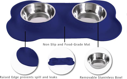 Hubulk Pet Dog Bowls 2 Stainless Steel Dog Bowl - Image 3