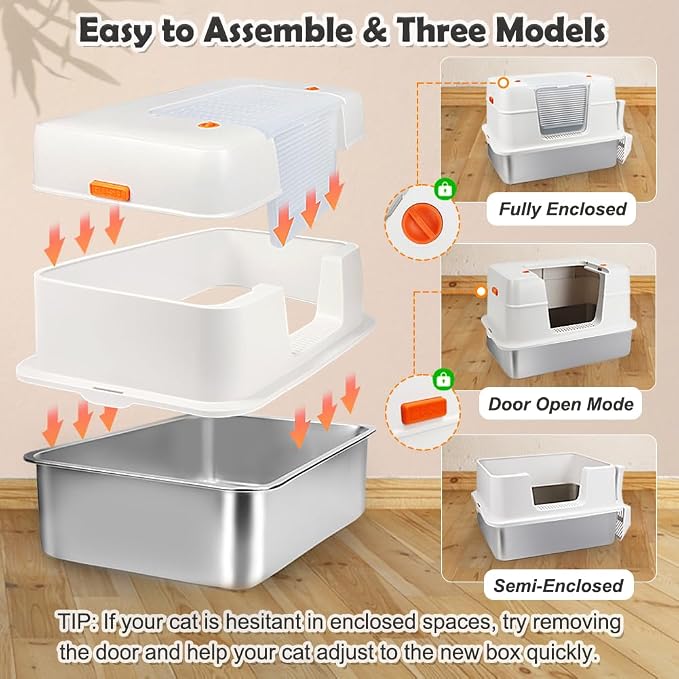 Vivifying Stainless Steel Litter Box - Image 3