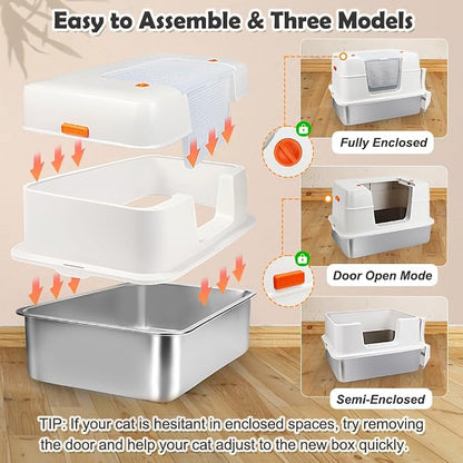 Vivifying Stainless Steel Litter Box - Image 3