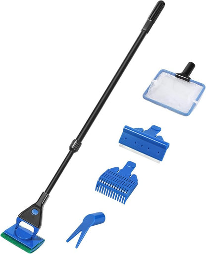 AQUANEAT Aquarium Cleaning Tools, Fish Tank Cleaner Kit by Aquaneat