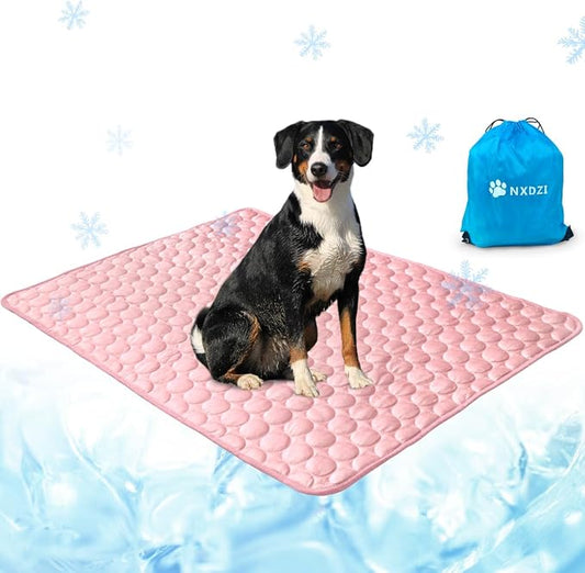 Dog Cooling Mat for Dogs, Pet Cooling Pad Bed for Dog Easy Washable for All by NXDZI