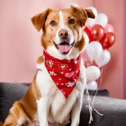 Valentine's & St. Patrick's Day Dog Bandana Set 2PCS-Small, Holiday Party - Image 6