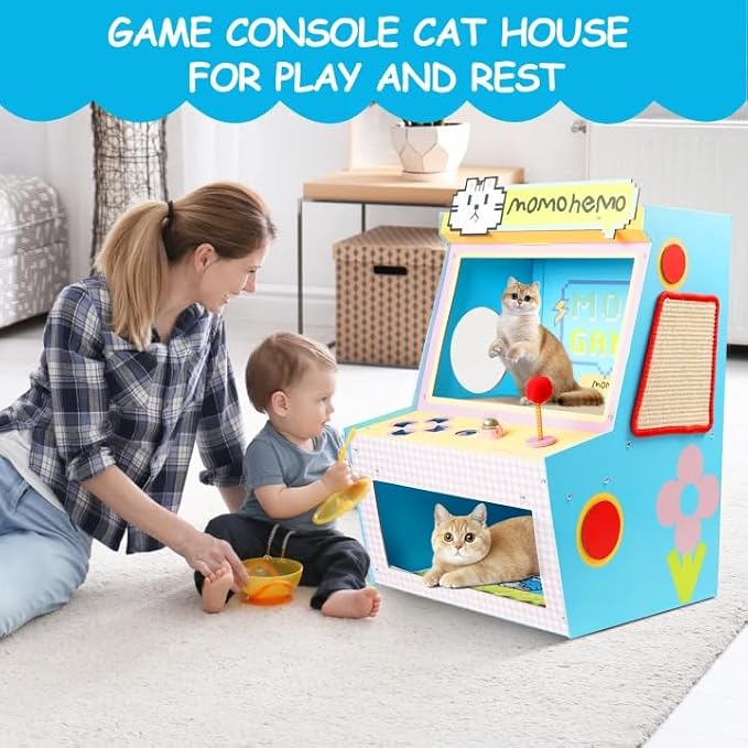 Cat House with Bed & Scratcher - Image 7