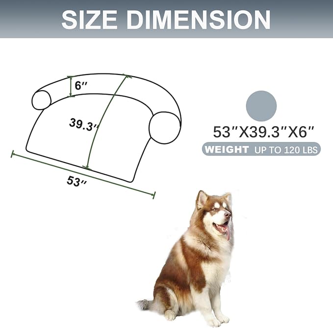 Tinaco Calming Dogs/Cats Bed Mats, Dog Pad Washable Removable Couch Cover - Image 2