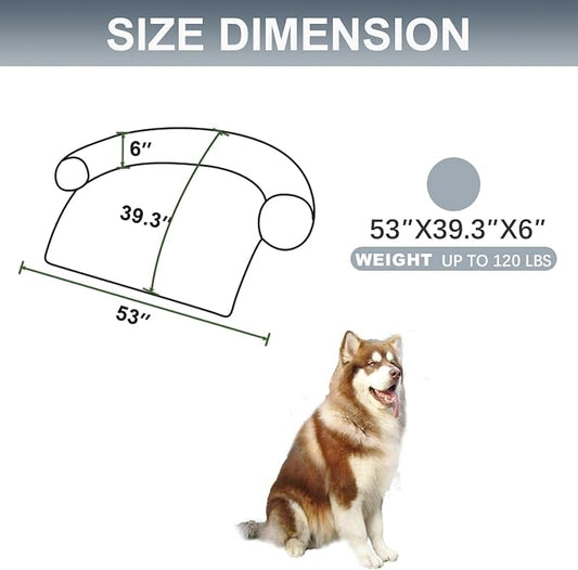 Tinaco Calming Dogs/Cats Bed Mats, Dog Pad Washable Removable Couch Cover - Image 2