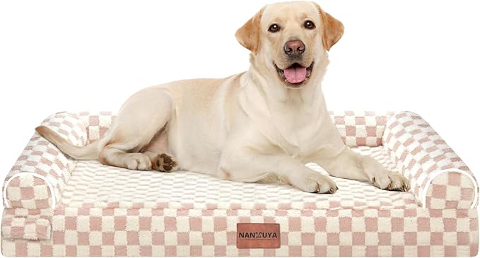Large Dog Bed Orthopedic Washable: Beds Bolster XL Bed Large Big Dogs Egg Crate by Nanuya