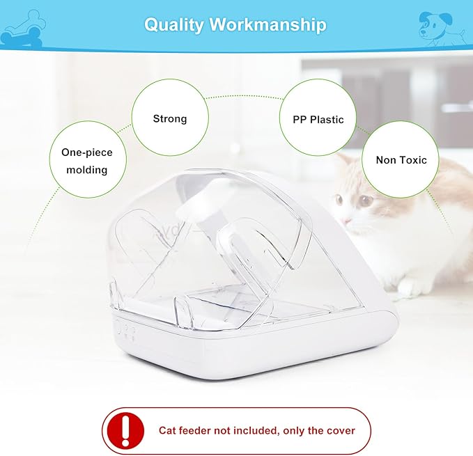 Pet Feeder Rear Cover for Pet Feeder & Connect, YOIHABV Cat Feeder Cover - Image 6