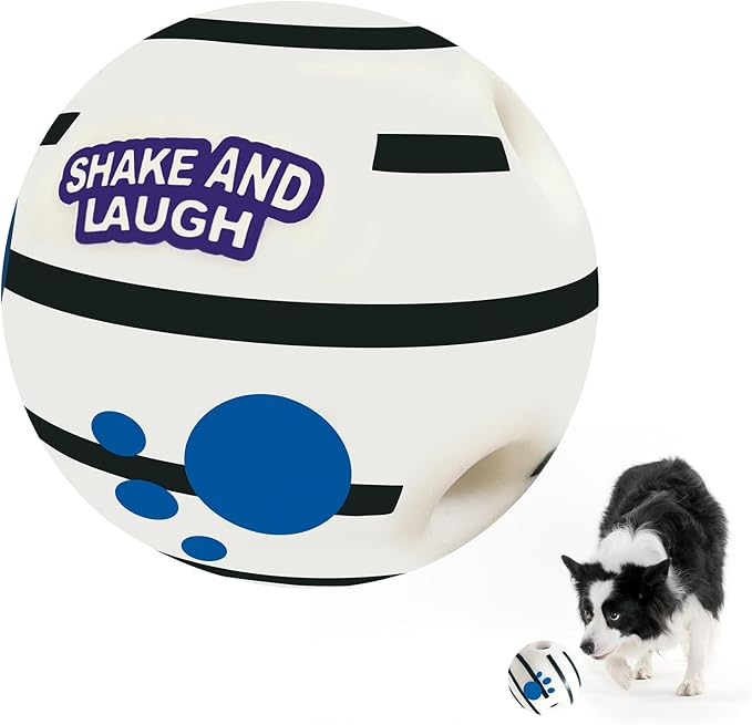 Glow in The Dark Dog Toys Ball, Interactive Dog Ball, Shaking by SHAKEANDLAUGH