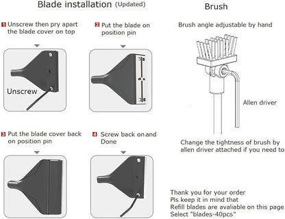 Aquarium Algae Scraper Cleaner Brush - Image 7