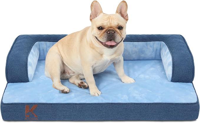 KSIIA Washable Dog Bed Medium Size Senior Dog, Orthopedic Warm Soft Pets Sofa by KSIIAPetProducts