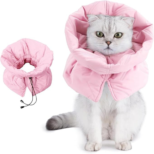 Cat Recovery Collar, Soft Adjustable Cat Cone Alternative, Lightweight by Ceenllim
