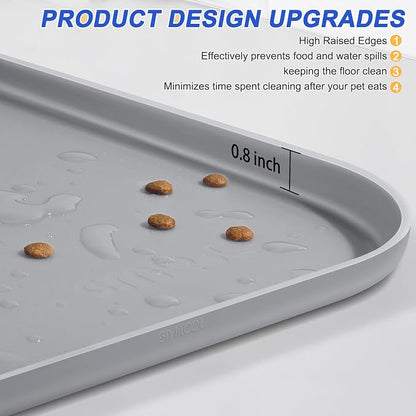 Silicone Pet Feeding Mat with Raised Edge - Image 4