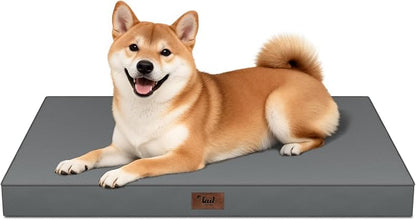 Outdoor Dog Bed for Medium Dogs, Waterproof Dog Crate Mat Orthopedic Egg Crate by TailStories