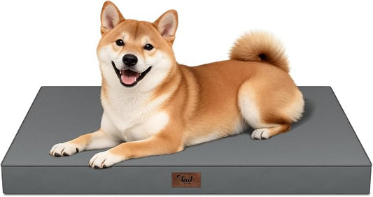 Outdoor Dog Bed for Medium Dogs, Waterproof Dog Crate Mat Orthopedic Egg Crate by TailStories