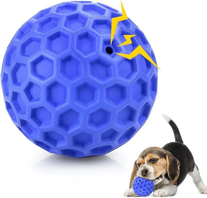 Tough Squeaky Dog Balls Puppy Toys, Interactive Dog Toys by DISSKNIC